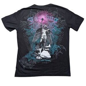 Vintage Y2K Jagthug Youth XXL Black Graphic Short Sleeve Shirt Tee Shirt